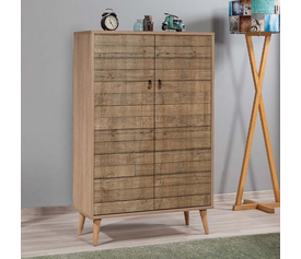 Παπουτσοθήκη - ντουλάπι Soho χρώμα sonoma 80x36x127εκ.