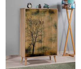 Παπουτσοθήκη - ντουλάπι Soho χρώμα sonoma 80x36x127εκ.