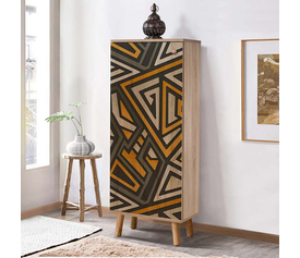 Παπουτσοθήκη - ντουλάπι Soho χρώμα sonoma 50x38x135εκ.