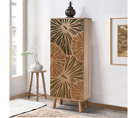 Παπουτσοθήκη - ντουλάπι Soho χρώμα sonoma 50x38x135εκ.