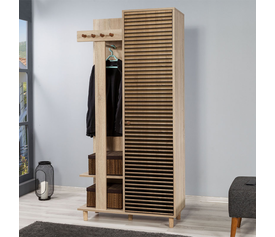 Έπιπλο εισόδου Soho χρώμα sonoma 90x36x194εκ.