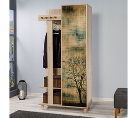 Έπιπλο εισόδου Soho χρώμα sonoma 90x36x194εκ.