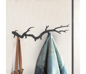 Κρεμάστρα τοίχου Bough μεταλλική χρώμα μαύρο 87x2x22εκ.