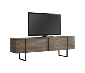 Έπιπλο τηλεόρασης Luxe χρώμα καρυδί 180x30x50εκ.