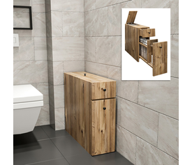 Ντουλάπι μπάνιου Calencia χρώμα φυσικό οξιάς 20x60x55εκ.