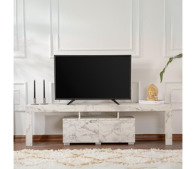 Έπιπλο τηλεόρασης Enclave χρώμα εφέ μαρμάρου 180x31,3x50εκ.