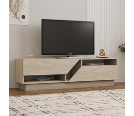 Έπιπλο τηλεόρασης Koza χρώμα travertine 160x40x45εκ.