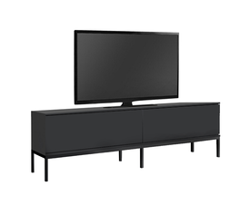 Έπιπλο τηλεόρασης Lord χρώμα μαύρο 180x30x47εκ.