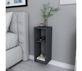 Κομοδίνο επιτοίχιο Sault χρώμα ανθρακί 23,2x22x59,6εκ.