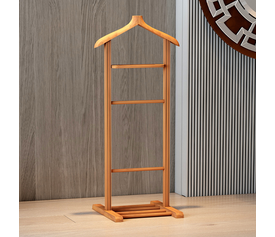 Επιδαπέδια κρεμάστρα Beta ξύλινη χρώμα φυσικό 48x35x120εκ.