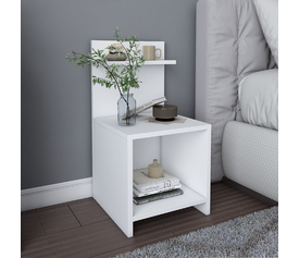 Κομοδίνο Ulman χρώμα λευκό 35x37x72εκ.