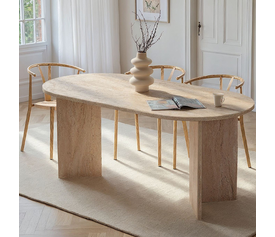 Τραπέζι Sablin χρώμα travertine 180x89,5x75εκ.