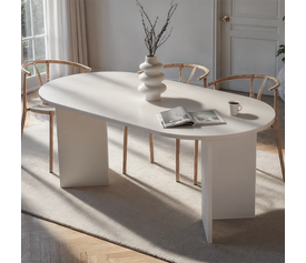 Τραπέζι Sablin χρώμα λευκό 180x89,5x75εκ.