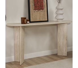 Κονσόλα Sira χρώμα travertine 150x35x75εκ.
