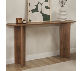Κονσόλα Sira χρώμα καρυδί 150x35x75εκ.