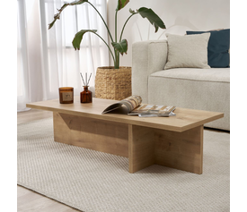 Τραπεζάκι σαλονιού Harbor χρώμα sapphire oak 120x45x30εκ.