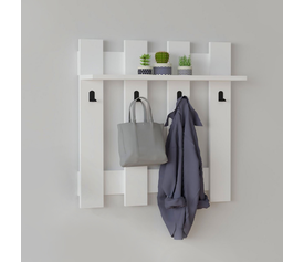 Κρεμάστρα τοίχου Carina χρώμα λευκό 70x18x70εκ.