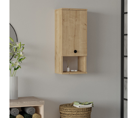 Ντουλάπι μπάνιου επιτοίχιο Mis χρώμα sapphire oak 30x21,8x71εκ.