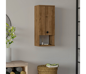 Ντουλάπι μπάνιου επιτοίχιο Mis χρώμα καρυδί 30x21,8x71εκ.