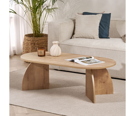 Τραπεζάκι σαλονιού Melina χρώμα sapphire oak 120x60x40εκ.