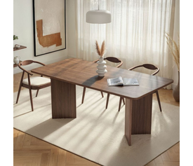 Τραπέζι Linza χρώμα καρυδί 180x90x75εκ.