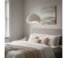 Φωτιστικό οροφής Nua E27 fiberglass μονόφωτο χρώμα λευκό 40x38x120εκ.