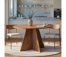 Τραπέζι Virela χρώμα atlantic pine Ø120x75εκ.