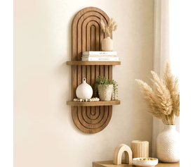 Ραφιέρα τοίχου Artwill Mdf χρώμα oak 26x13x70εκ.