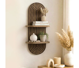Ραφιέρα τοίχου Artwill Mdf χρώμα wenge 26x13x70εκ.