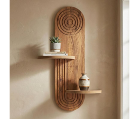 Ραφιέρα τοίχου Artwill Mdf χρώμα oak 46x13x70εκ.