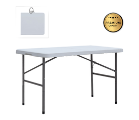 Τραπέζι catering - συνεδρίου Capri πτυσσόμενο - βαλίτσα χρώμα λευκό του πάγου 120x60x74εκ.