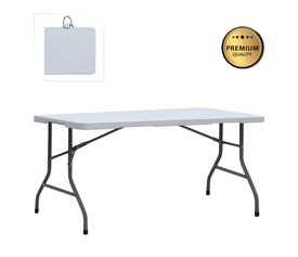 Τραπέζι catering - συνεδρίου Capri πτυσσόμενο - βαλίτσα χρώμα λευκό του πάγου 152x70x74εκ.
