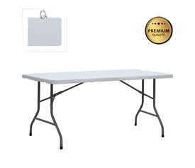 Τραπέζι catering - συνεδρίου Capri πτυσσόμενο - βαλίτσα χρώμα λευκό του πάγου 183x76x74εκ.