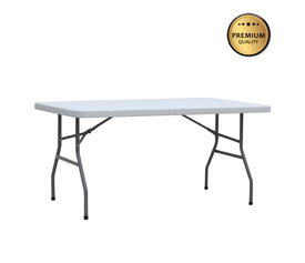 Τραπέζι catering - συνεδρίου Capri πτυσσόμενο - μονοκόμματη επιφάνεια χρώμα λευκό του πάγου 152x76x74εκ.