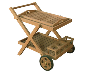BALMORAL ΤΡΟΛΕΥ 62X86X77cm ΞΥΛΟ TEAK
