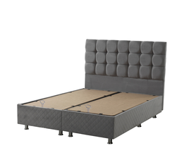 HELEN ΚΡΕΒΑΤΙ 160*200 ΜΕ ΑΠΟΘΗΚΕΥΤΙΚΟ ΧΩΡΟ ΓΚΡΙ Μ.211 Π.161 Υ.113