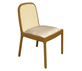 HENLEY Καρέκλα Τραπεζαρίας, Απόχρωση Φυσικό, Ύφασμα Sand Beige