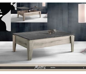 Morris Τραπεζάκι Σαλονιού Ελληνικής Κατασκευής με Σερβιτόρους 120x70x44cm