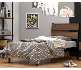 INDUSTRIAL ΚΡΕΒΑΤΙ ΞΥΛΟ-ΜΕΤΑΛΛΙΚΟ ΕΛΛΗΝΙΚΗΣ ΚΑΤΑΣΚΕΥΗΣ ΓΙΑ ΣΤΡΩΜΑ 090X200 ΕΚ.