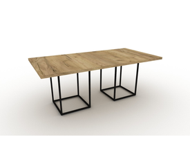 ΤΡΑΠΕΖΙ ΣΥΜΒΟΥΛΙΟΥ ΜΕ ΜΕΤΑΛΛΙΚΑ ΠΟΔΙΑ  ΜΕΛΑΜΙΝΗ ΕΛΛΗΝΙΚΗΣ ΚΑΤΑΣΚΕΥΗΣ IRON LNA 220*100*75