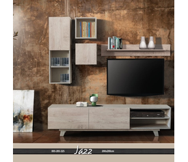 JAZZ Σύνθεση Σαλονιού Ελληνικής Κατασκευής 5 Τεμαχίων 200x40xH200cm