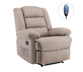 JULIA Massage Πολυθρόνα Relax Σαλονιού - Καθιστικού, Ύφασμα Cappuccino