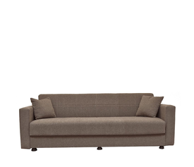 Καναπές Κρεβάτι AMETHYST Τριθέσιος Cappuccino 214x78x78cm