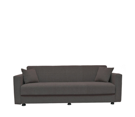 Καναπές Κρεβάτι AMETHYST Τριθέσιος Σκούρο Γκρι 214x78x78cm