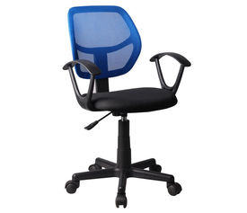 Καρέκλα Γραφείου ΑΥΡΑ Μπλε/Μαύρο Mesh 51x50x79-91cm