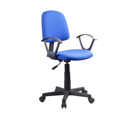 Καρέκλα Γραφείου ΔΑΦΝΗ Μπλε Ύφασμα 55x48x82-94cm