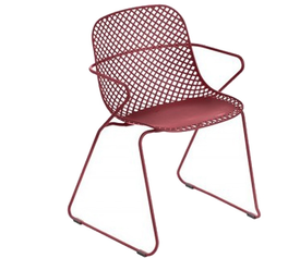 Ramatuelle πολυθρόνα 57x52x80 ΒΑΘΥ ΚΟΚΚΙΝΟ