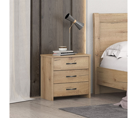 No2 Κομοδίνο 3 Συρτάρια 48x36xH53cm