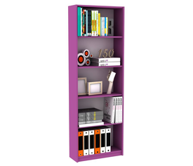 ΒΙΒΛΙΟΘΗΚΗ ΜΕ 5 ΡΑΦΙΑ ΜΩΒ (MAX)Υλικό. Μοριοσανίδα με επένδυση μελαμίνης