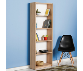 ΒΙΒΛΙΟΘΗΚΗ ΜΕ 5 ΡΑΦΙΑ SONOMA MAX Μοριοσανίδα με επένδυση μελαμίνης Μ.58*Π.23*Υ.170